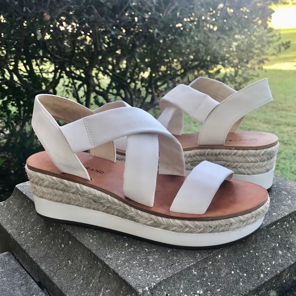 Lucky Brand Johannas Flatform Espadrille Sandal Size 9 NEW